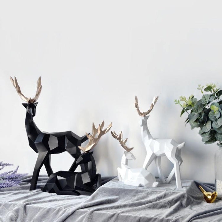 Reindeer Legends Sculpture Duo