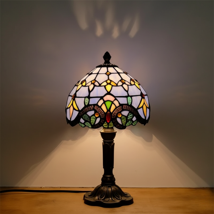 Retro Stained Glass Table Lamp