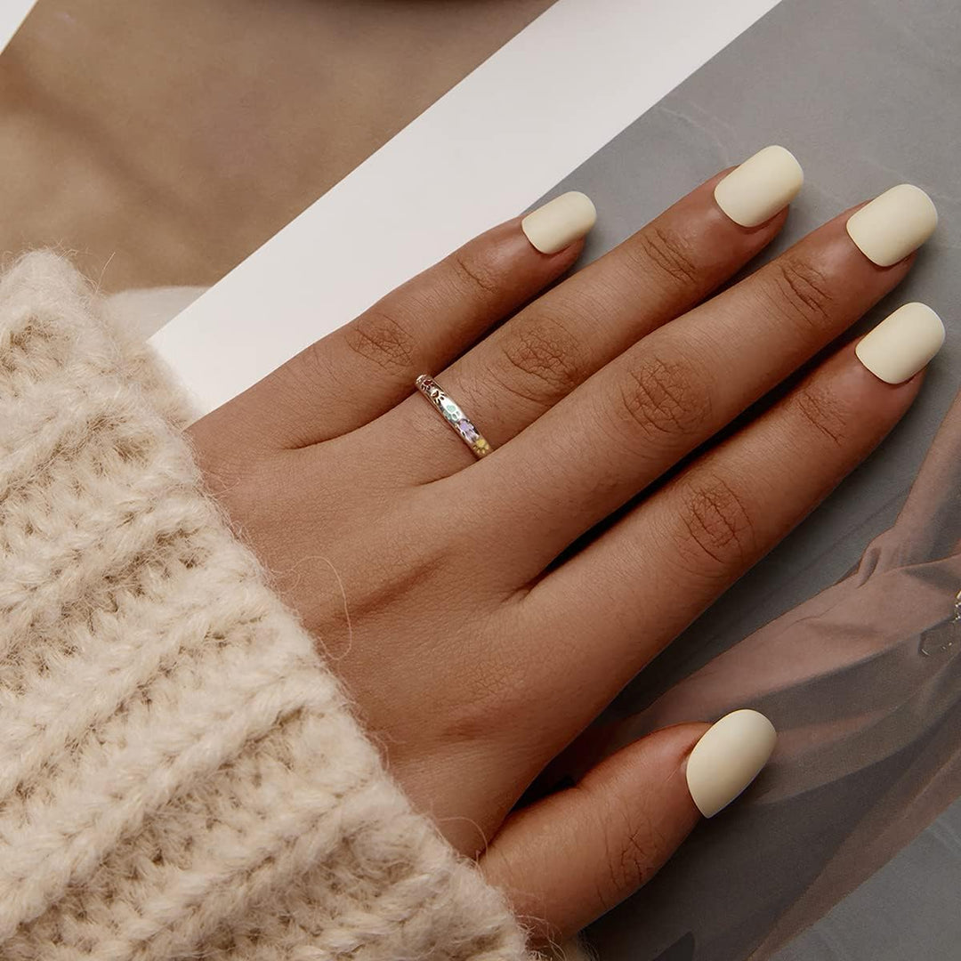 Sterling silver ring with paw print design