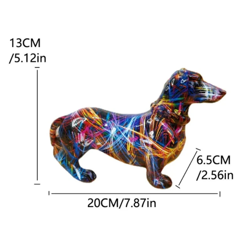 French Bulldog Resin Statue Decoration,