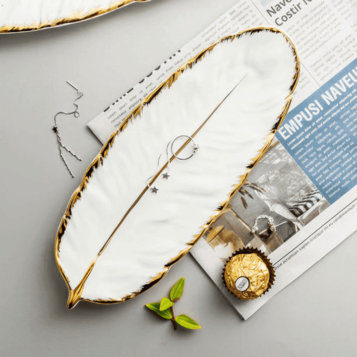 Leaf Ceramic Platters