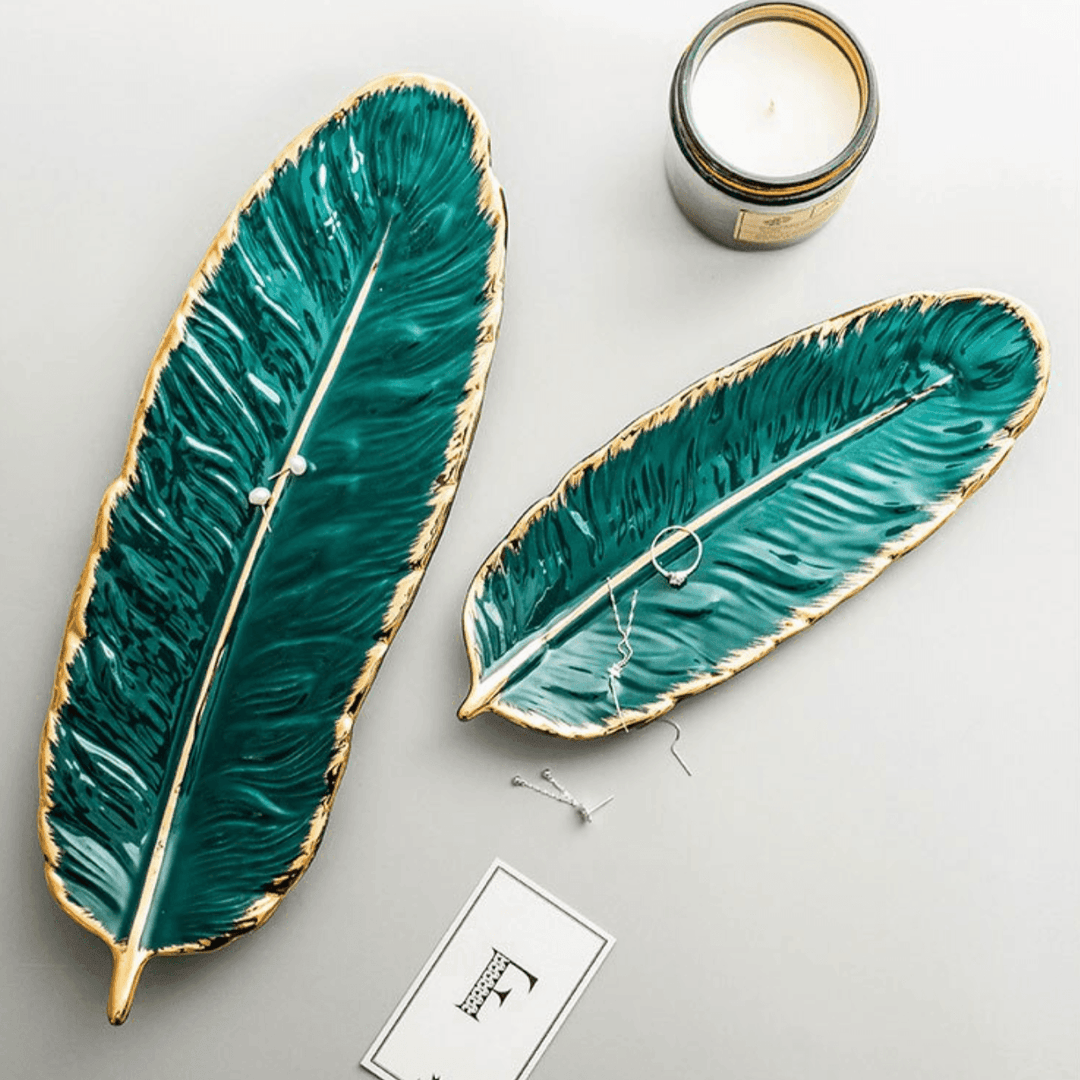 Leaf Ceramic Platters