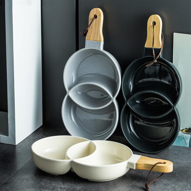 Venn Ceramic Snack Plate