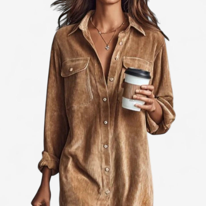 Anastacia™ Midi Corduroy Dress