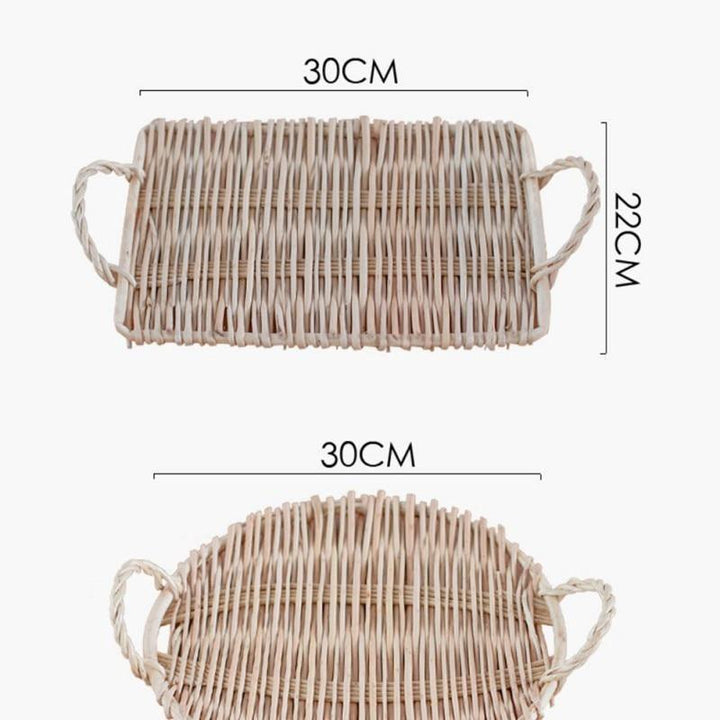 Rattan Woven Serving Tray
